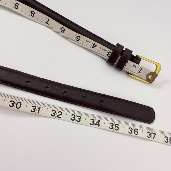 Coach Vintage Leather Belt 5700 Burgundy Men's 32 - Picture 9 of 10